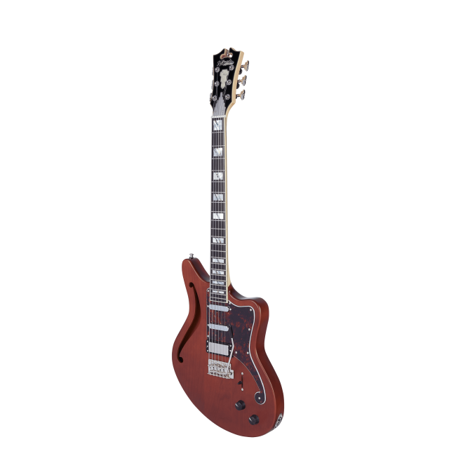 D'Angelico DADBEDSHMWLNTR Deluxe Bedford SH - Matte Walnut